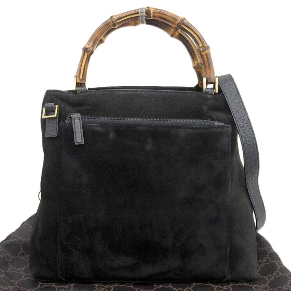 Gucci Bamboo Suede Handbag Vintage